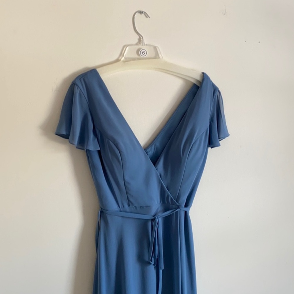 Slate Blue Bridesmaid Dress | Morilee by Madeline Garder
